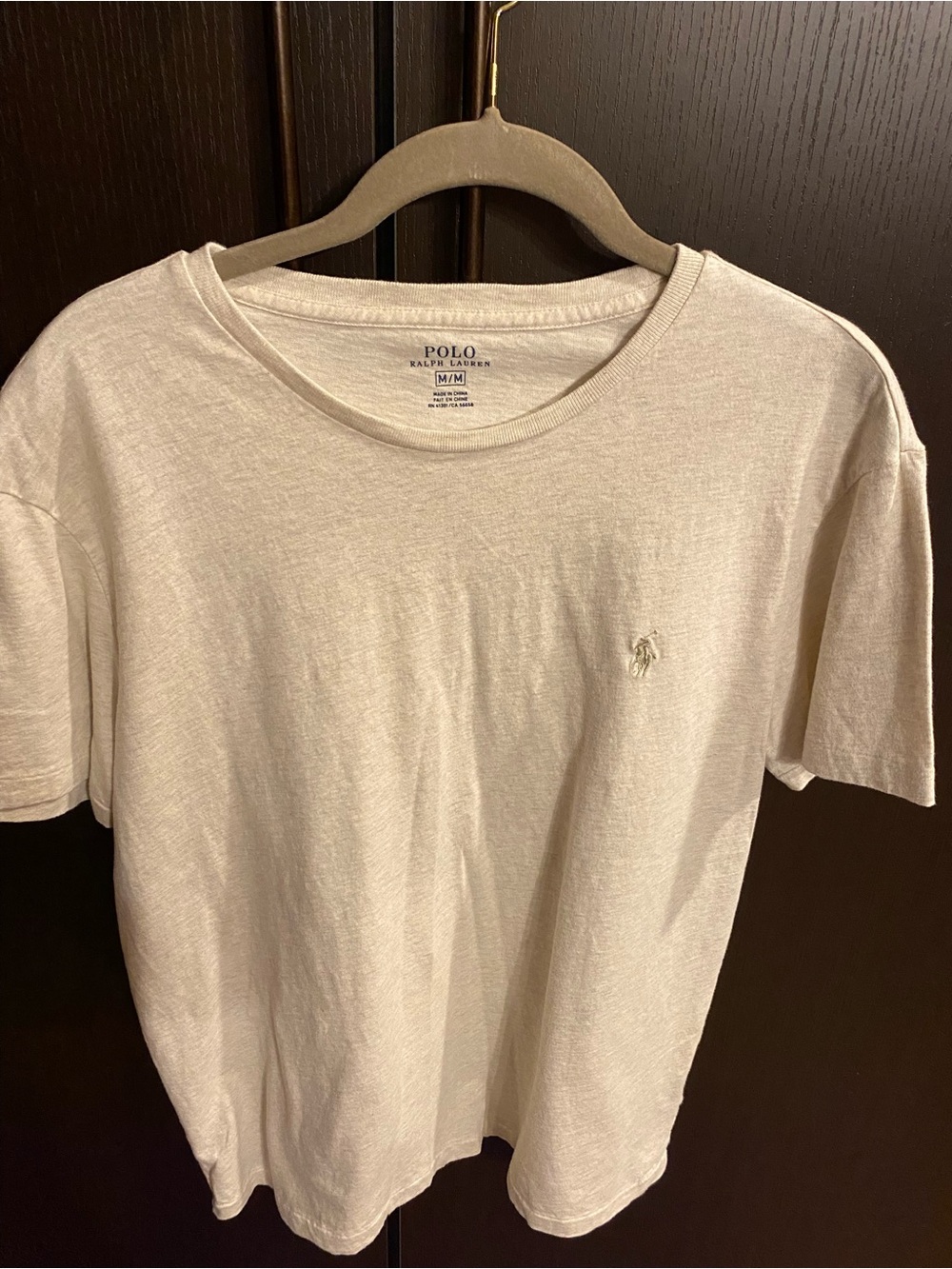 Polo by Ralph Lauren Short Sleeve Crew Tee in Cream